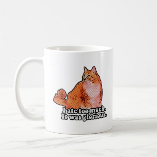 Grumpy cat meme for cat persons and kitten lovers koffiemok (Links)