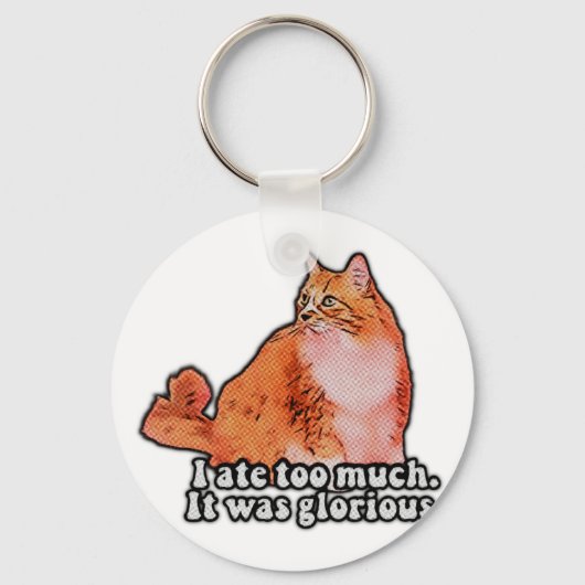 Grumpy cat meme for cat persons and kitten lovers sleutelhanger (Voorkant)