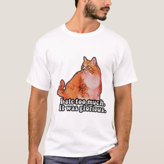 Grumpy cat meme for cat persons and kitten lovers t-shirt (Voorkant)