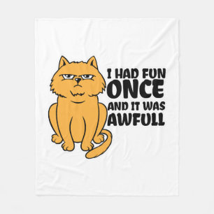 Grumpy Cat - Meme Grappige Kat Fleece Deken