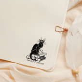 Grumpy Cat met boeken, Custom Ex Libris Library Rubberstempel