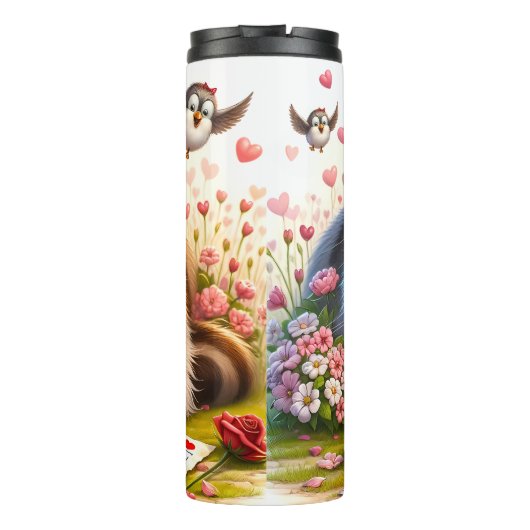 Grumpy Cat met een letter Thermosbeker (Achterkant)