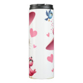 Grumpy Cat met roze Pet Thermosbeker (Achterkant)