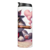 Grumpy Cat Mobster met sigaar Thermosbeker (Geroteerd rechts)