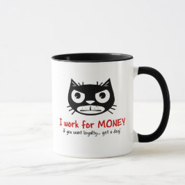 Grumpy Cat-mok voor geld en geld Mok
