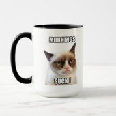 Grumpy Cat™ Mornings Suck Mok (Links)
