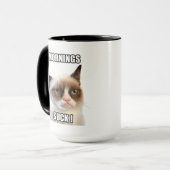 Grumpy Cat™ Mornings Suck Mok (Voorkant links)
