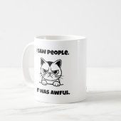 Grumpy Cat Mug – Anti-Social Funny Gift Koffiemok (Voorkant links)