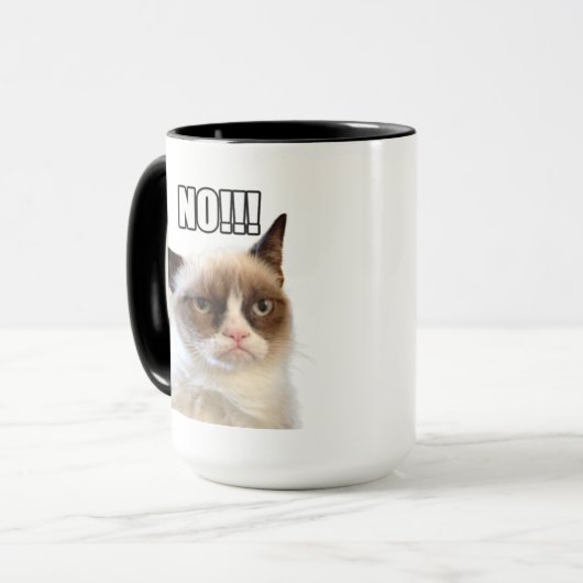 Grumpy Cat™ NEE!! Mok (Voorkant links)