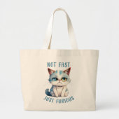 Grumpy Cat - Niet snel, gewoon woedend Grote Tote Bag (Voorkant)