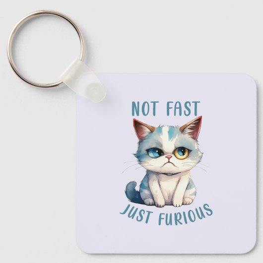 Grumpy Cat - Niet snel, gewoon woedend Sleutelhanger (Voorkant)