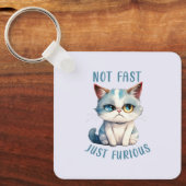 Grumpy Cat - Niet snel, gewoon woedend Sleutelhanger (Voorkant)