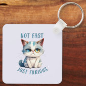 Grumpy Cat - Niet snel, gewoon woedend Sleutelhanger (Achterkant)