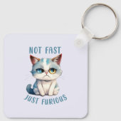 Grumpy Cat - Niet snel, gewoon woedend Sleutelhanger (Achterkant)