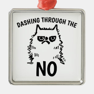 GRUMPY CAT, NOPE CHISTMAS ORNAMENTEN