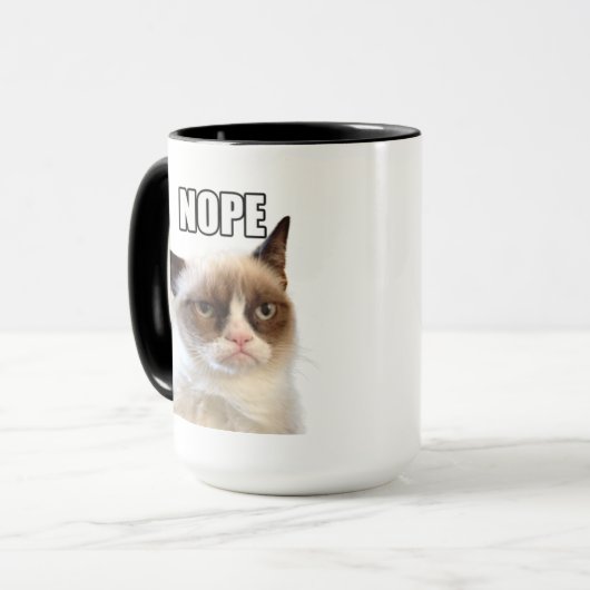 Grumpy Cat™ NOPE Mok (Voorkant links)