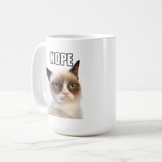 Grumpy Cat™ NOPE Mok (Voorkant links)