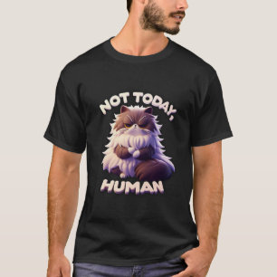 Grumpy Cat "Not Today, Human" Grappig T-shirt