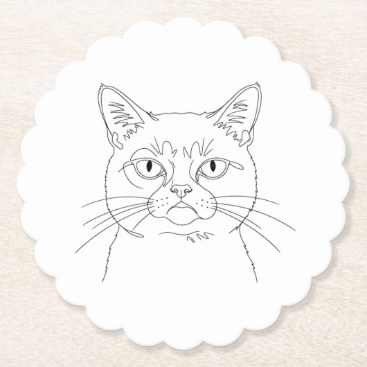 Grumpy cat paper onderzetter (Voorkant)