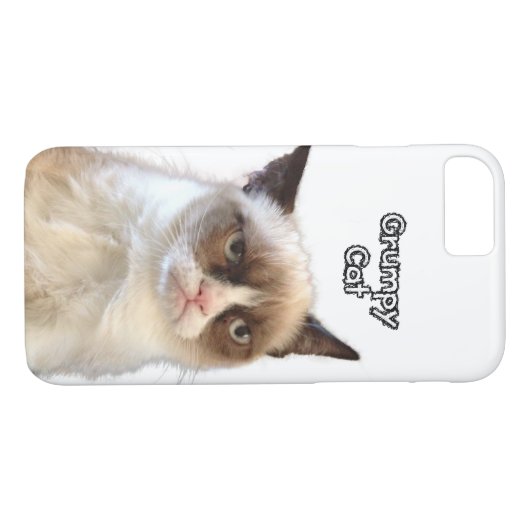 Grumpy Cat Phone Case (Achterkant (Horizontaal))