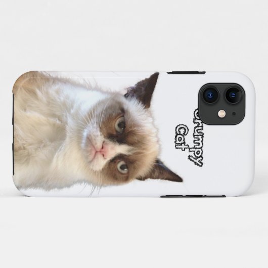 Grumpy Cat Phone Case (Achterkant (horizontaal))