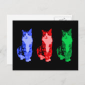 Grumpy Cat Pop Art Briefkaart (Voorkant / Achterkant)