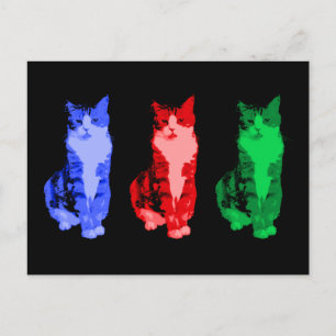 Grumpy Cat Pop Art Briefkaart