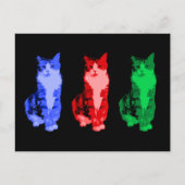 Grumpy Cat Pop Art Briefkaart (Voorkant)