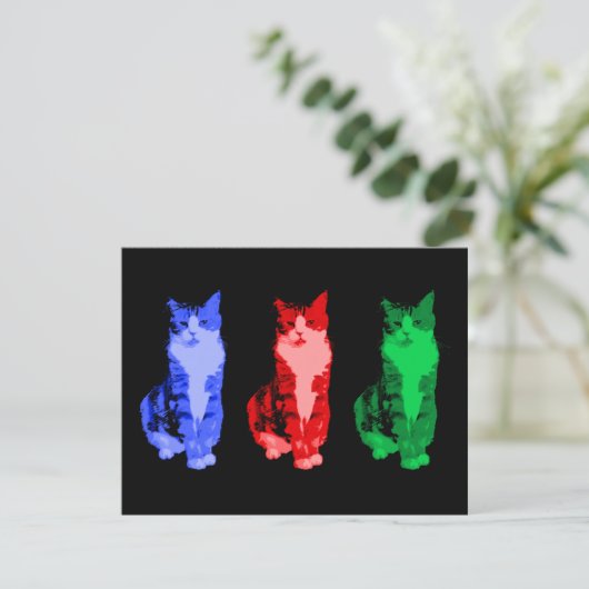 Grumpy Cat Pop Invitation Kaart (Staand voorkant)
