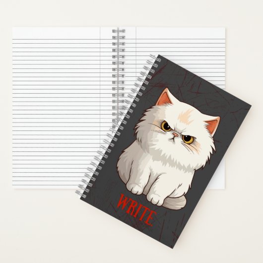 Grumpy Cat Pun Fun Schrijf Journal Notitieboek (Binnen)