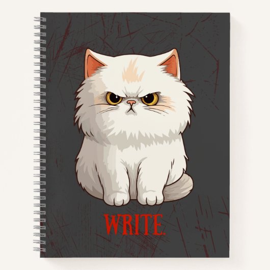 Grumpy Cat Pun Fun Schrijf Journal Notitieboek (Voorkant)