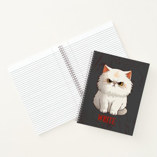 Grumpy Cat Pun Fun Schrijf Journal Notitieboek (Binnen)