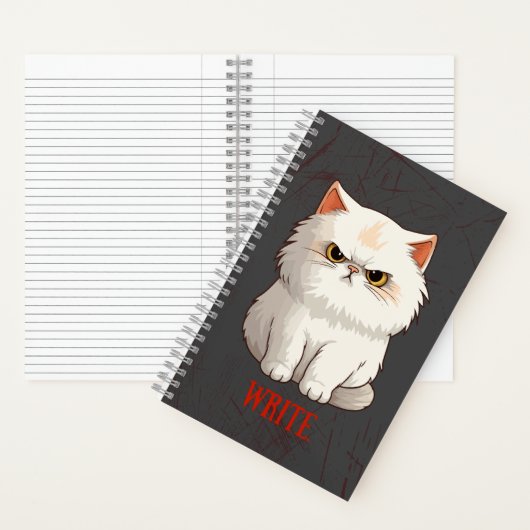 Grumpy Cat Pun Fun Schrijf Journal Notitieboek (Binnen)