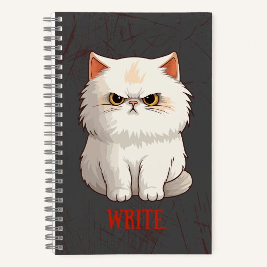 Grumpy Cat Pun Fun Schrijf Journal Notitieboek (Voorkant)
