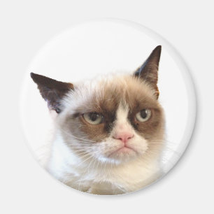 Grumpy Cat Ronde Magneet