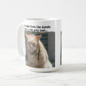 Grumpy Cat, stap weg van de donuts... Koffiemok (Voorkant links)