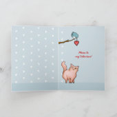 Grumpy Cat Sue Blue Sulky Valentijnse Card Feestdagen Kaart (Binnen)