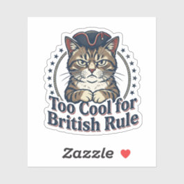 Grumpy Cat Te Teer Voor Britse Regel 4 Juli Sticker