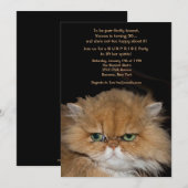 Grumpy Cat Uitnodiging (Voorkant / Achterkant)