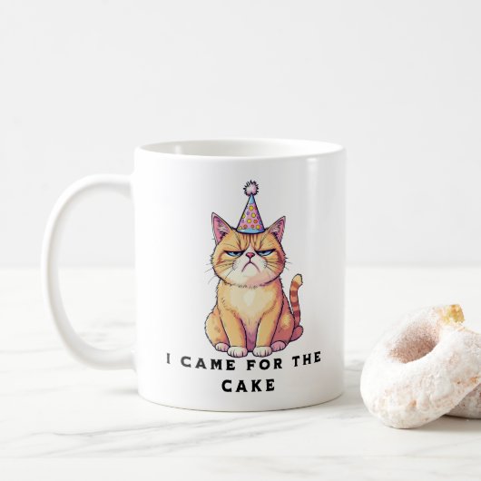 Grumpy Cat Verjaardag Koffiemok (Met donut)