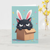 Grumpy Cat Verrassingskaart Kaart (Gele Bloem)