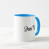 Grumpy Cat with-"Coffee is Life" Mok-bewerkbare na Mok (Voorkant rechts)