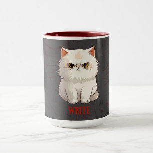 Grumpy Cat Writer Motivatie Mok