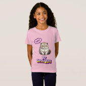 Grumpy Cat "YAY! I'm Unique" Funny Kids T-Shirt (Voorkant volledig)