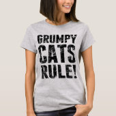 Grumpy Cats Rule! T-shirt (Voorkant)