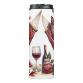 Grumpy Cats Snuggled in Hangmat Thermosbeker (Achterkant)