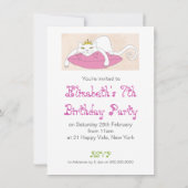 Grumpy cat's verjaardagsfeestje Invites Kaart (Achterkant)