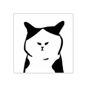 Grumpy centerpart cat stamp rubberstempel (Afrduk)