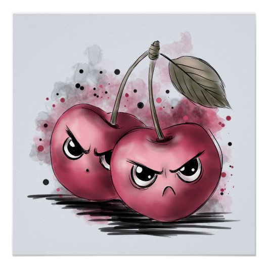 Grumpy Cherries Perfect Poster (Voorkant)