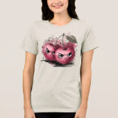 Grumpy Cherries Tri-Blend Shirt (Voorkant)